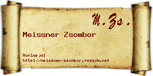 Meissner Zsombor névjegykártya